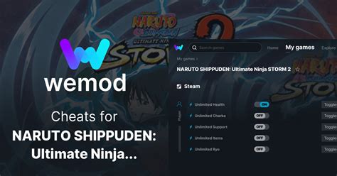 NARUTO SHIPPUDEN: Ultimate Ninja STORM 2 Cheats & Trainers for PC | WeMod