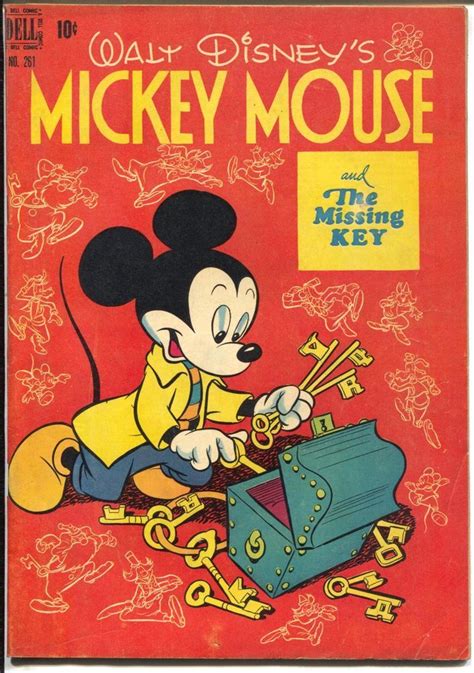 Four Color Comics-Mickey Mouse # 261 1950-Dell-Missing Key-Disney-VF- #comics #comicbooks # ...