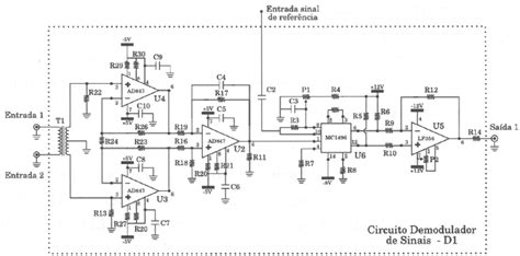 Schematics of the demodulator circuit. | Download Scientific Diagram