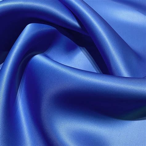 Blue silk triple organza fabric — Tissus en Ligne