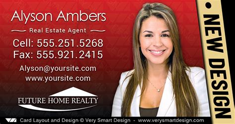 New Business Cards for Future Home Realty Real Estate Agents in Florida 10 White and Red