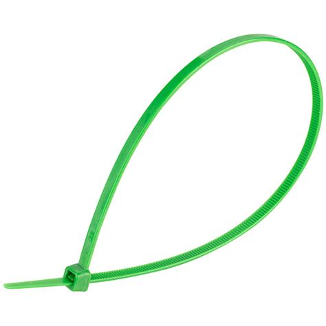 Unistrand 300mm Green Cable Ties - pack of 100 | Rapid Online