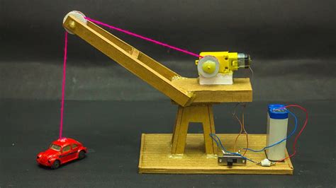 School Science Projects | Crane Working Model - YouTube