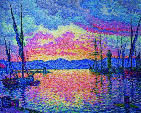 The Port, Red Sunset ~ Paul Signac | Lone Quixote ... National Gallery ...