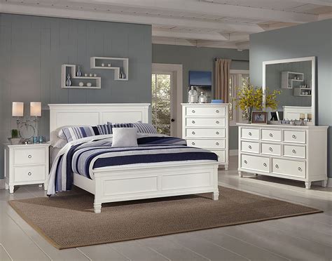 Tamarack White Platform Bedroom Set from New Classics (00-044-315-335 ...