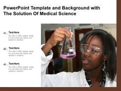 Powerpoint Template And Background With The Solution Of Medical Science | Presentation Graphics ...