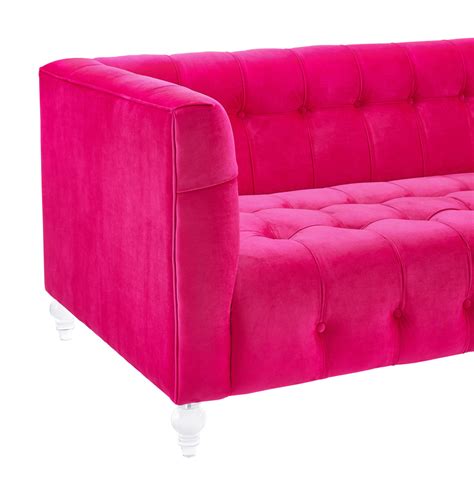 BEA PINK VELVET SOFA - Michele Pelafas