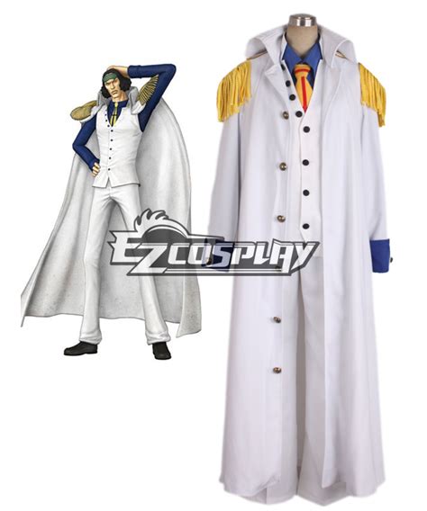 One piece Aokiji Kuzan Navy Admiral Uniform Cosplay Costume