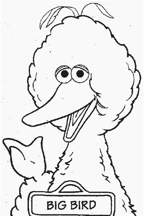 Big Bird Sesame Street Coloring Pages | Sesame street coloring pages ...