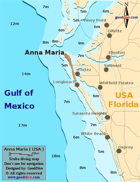 Anna Maria Map - GoodDive.com