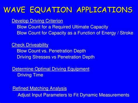 PPT - Wave Equation Applications PowerPoint Presentation, free download - ID:733716