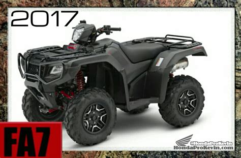 Official | 2017 Honda ATV Models / Lineup Announcement Review