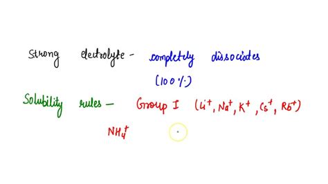 SOLVED: The compound iron(II) bromide is a strong electrolyte. Write ...