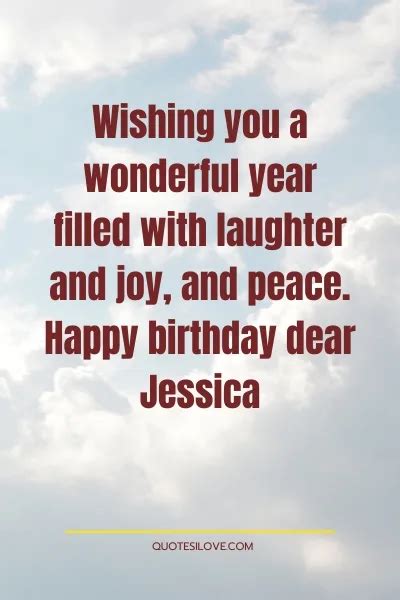 Happy Birthday Jessica Quotes and Wishes - Quotes I Love