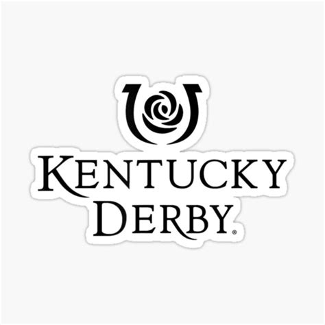 "Kentucky-Derby-Logo Sticker" Sticker by JasminRotzs | Redbubble