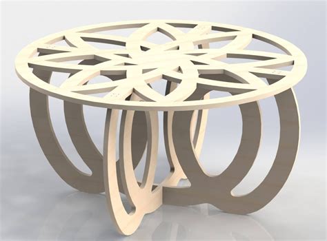 Center Table Design Vectors DXF Files CNC Router and Laser Cutting ...