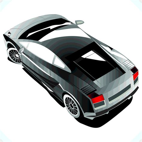 Lamborghini Gallardo Top View | FreeVectors