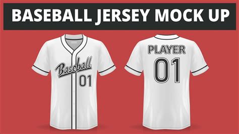 BASEBALL JERSEY MOCK UP -FREE DOWNLOAD PSD FILE - YouTube