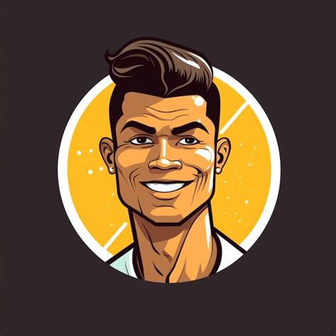 Premium AI Image | Cristiano Ronaldo cartoon logo 23