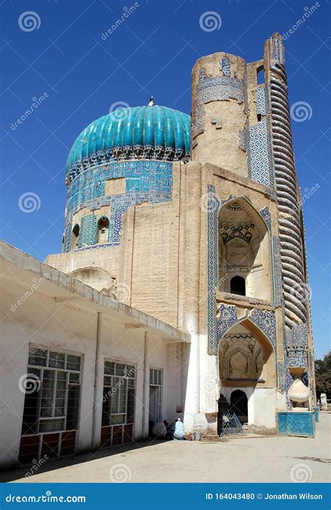 The Shrine of Khwaja Abu Nasr Parsa or Green Mosque in Balkh, Afghanistan Stock Photo - Image of ...