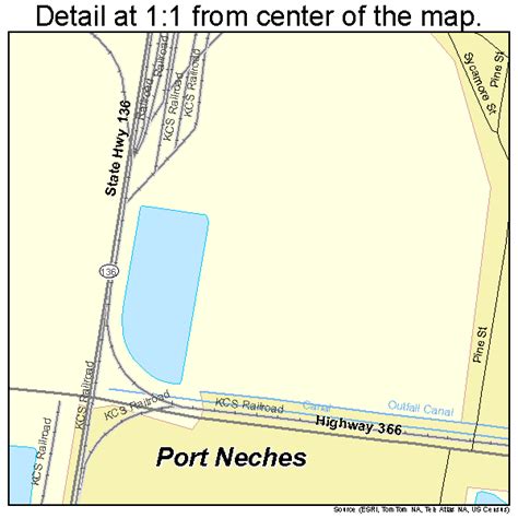 Port Neches Texas Street Map 4858940