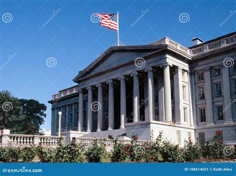 The United States Treasury Building in Washington, DC Stock Image ...