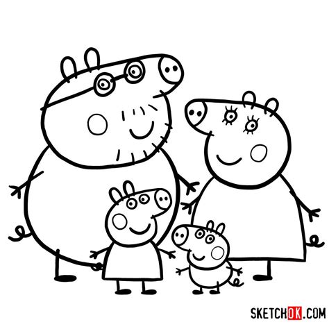 Pin em How to draw Peppa Pig characters