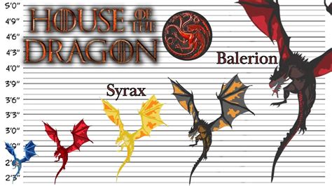 House of the Dragon | All Dragons and Size Comparison - YouTube