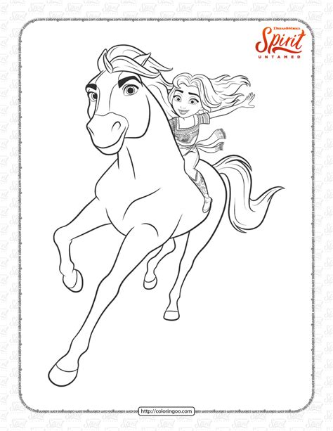 Free Printable Spirit Untamed Coloring Book | Free kids coloring pages, Horse coloring pages ...