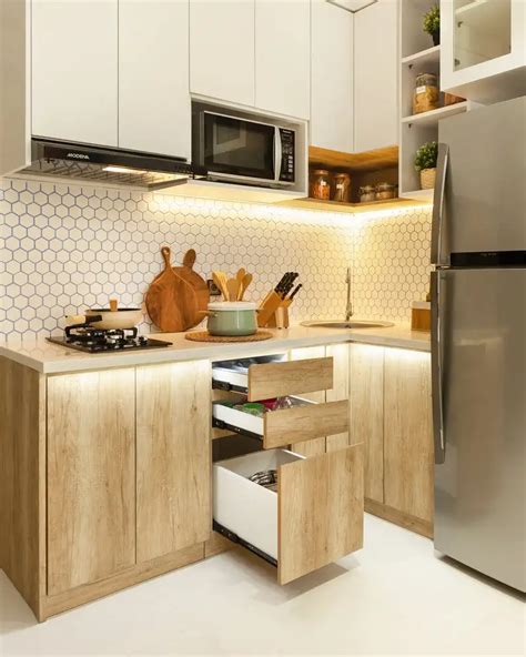 10 Model Kitchen Set Minimalis yang Cocok untuk Dapur Sempit Page All | Orami