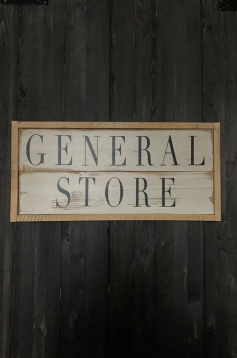 Vintage general store sign | General store, Store signs, Signs