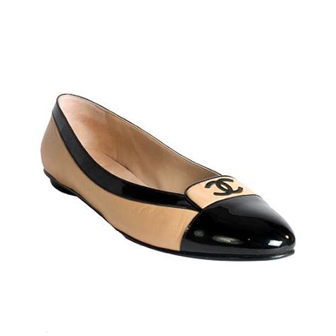 Chanel Cap Toe Ballerina Flats Shoes - Size 42