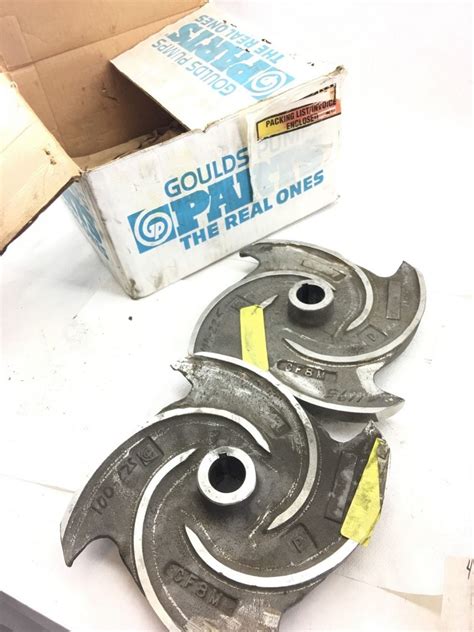 OF 2 GOULDS PUMP IMPELLER 3171-S, 2-1/2 X 3-11, (B394)