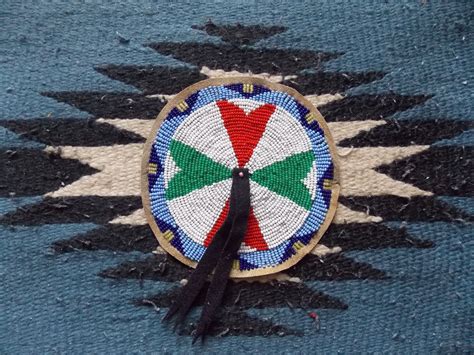 LAKOTA (SIOUX) BEADED ROSETTE - MEDALLION Reproduction, Beadwork/Quillwork | eBay | Native ...