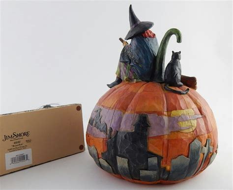 Three Halloween Jim Shore Heartwood Creek Halloween Collectibles | EBTH