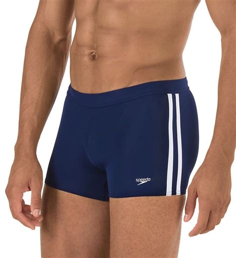 Men's Speedo 7300164 Shoreline Square Leg Fitness Swim Trunk (Nautical Navy M) | Walmart Canada