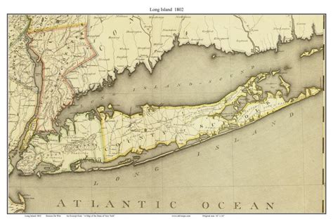 Map of Long Island old: historical and vintage map of Long Island