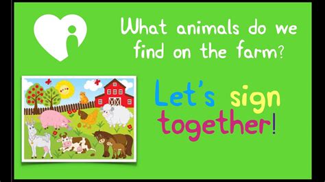 Farm animals Makaton - YouTube