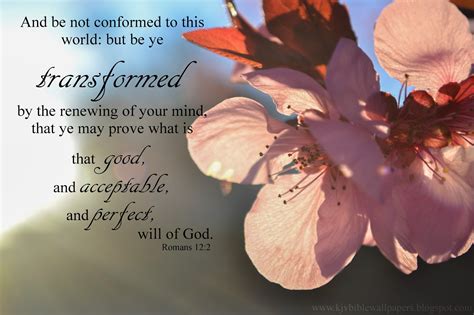 KJV Bible Wallpapers: Be Not Conformed to the World - Romans 12:2