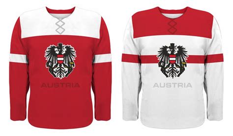 NEW 2021 Team Austria Hockey Jersey NHL Vanek Grabner Raffl Pock Divis ...