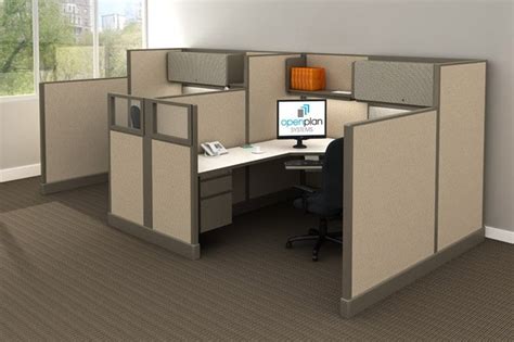 Office Cubicle Workstation With Shelf & Multi-Circuit Power | Joyce