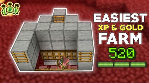 EASIEST! XP & Gold Farm 1.19 Minecraft Bedrock Edition - YouTube