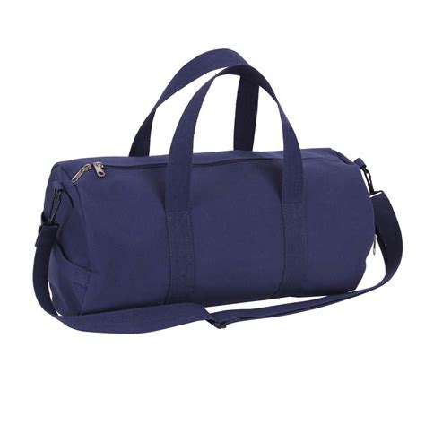 19-Inch Navy Canvas Military Duffle Bag