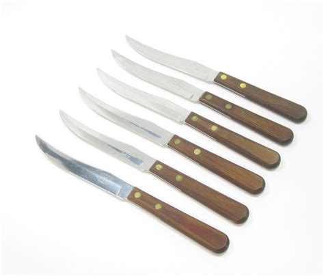 Vintage Boker Tree Brand 6 Piece Semi-serrated Steak Knife Set - Etsy