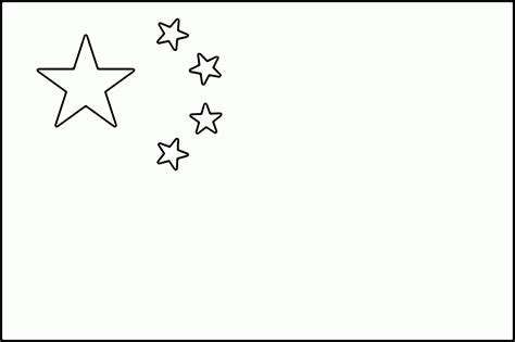 China Flag Coloring Page - Coloring Home