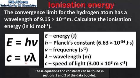 What Is The Equation Ionisation Energy - Tessshebaylo