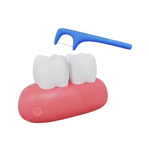 3dc4d Stereo Dental Floss Teeth, 3d, C4d, Stereoscopic PNG Transparent ...