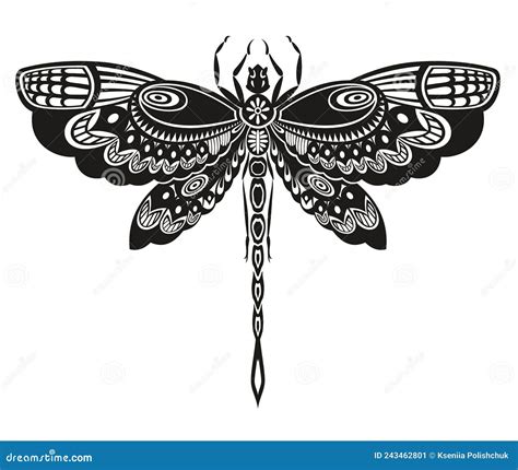 Dragonfly Design Isolated White Background Royalty-Free Stock Image ...