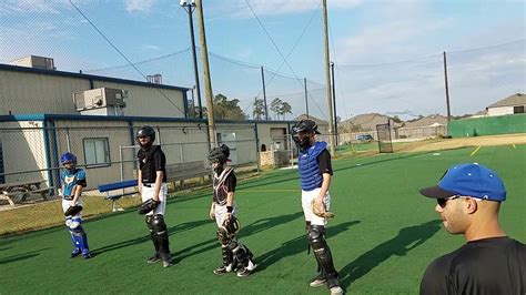 Baseball Catchers Hockey Drills - YouTube