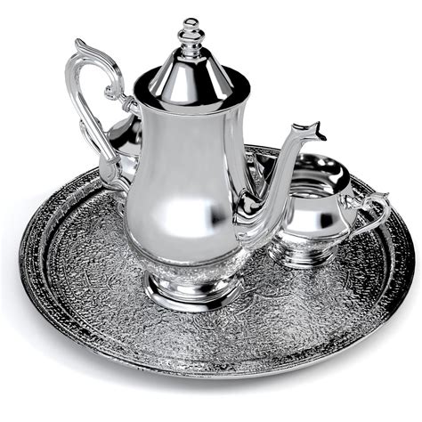 hollowware gadroon silverplated 3d model